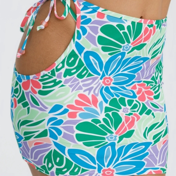Riot Swim Bai Cover Up - Aqua Floral - Picture 2 of 3